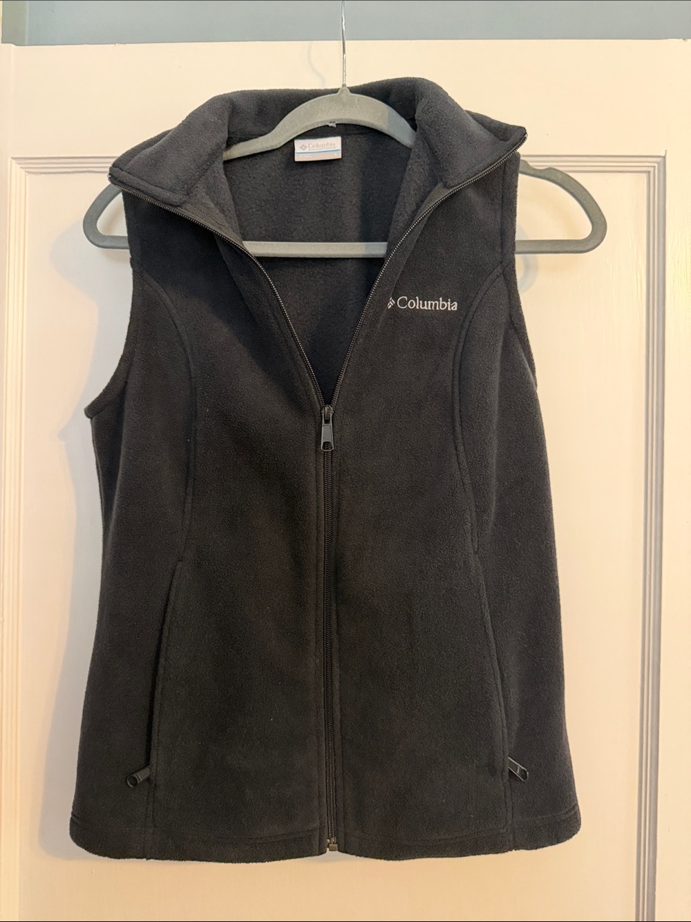 Columbia Women's Charcoal Black Fleece Vest - Zip Front